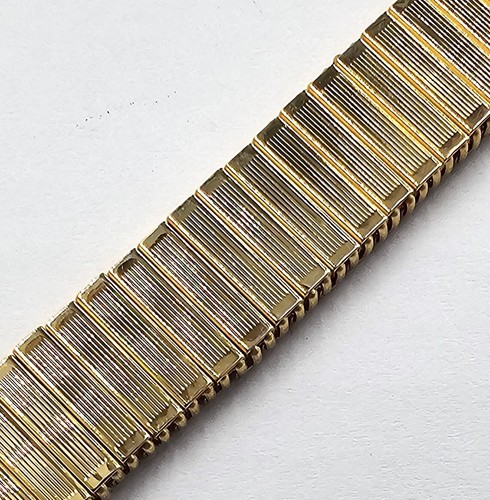 Rowi Bracelet Fixoflex S Plaqué Or 22Mm Correa Vintage NOS 38 2822