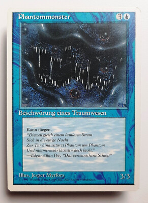  PHANTOMMONSTER  DEUTSCH UNLIMITIERT 1995  NM  BLAU  MAGIC THE GATHERING  MTG