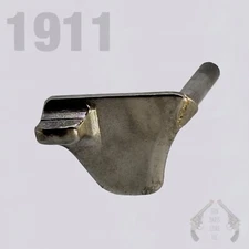 1911A1  Thumb Safety - Serrated Ithaca Style - Matte Silver