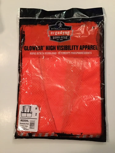Glowear Ergodyne Glowear Class 2 Orange Super Econo Vest - 2XL/3XL video thumbnail