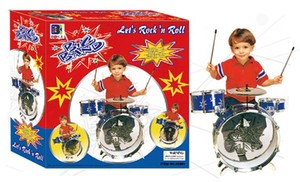 Retro Battery Operated Cow Figure Calf Play Drums Drumming Cute Fun Toy