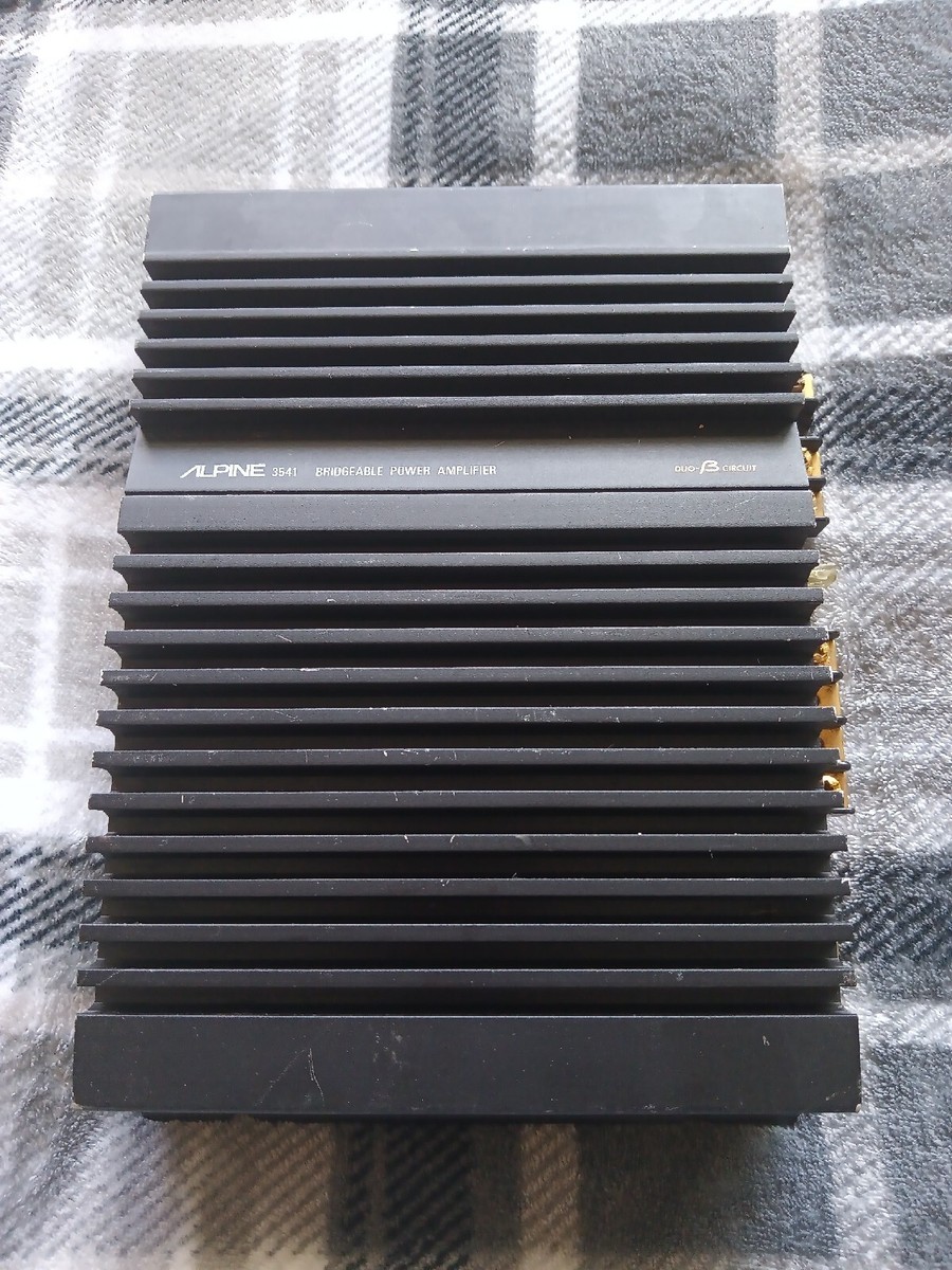 ALPINE 3541 パワーアンプ 本体　中古 Old School Alpine 3541 Two Channel Amplifier. NOT WORKING FREE