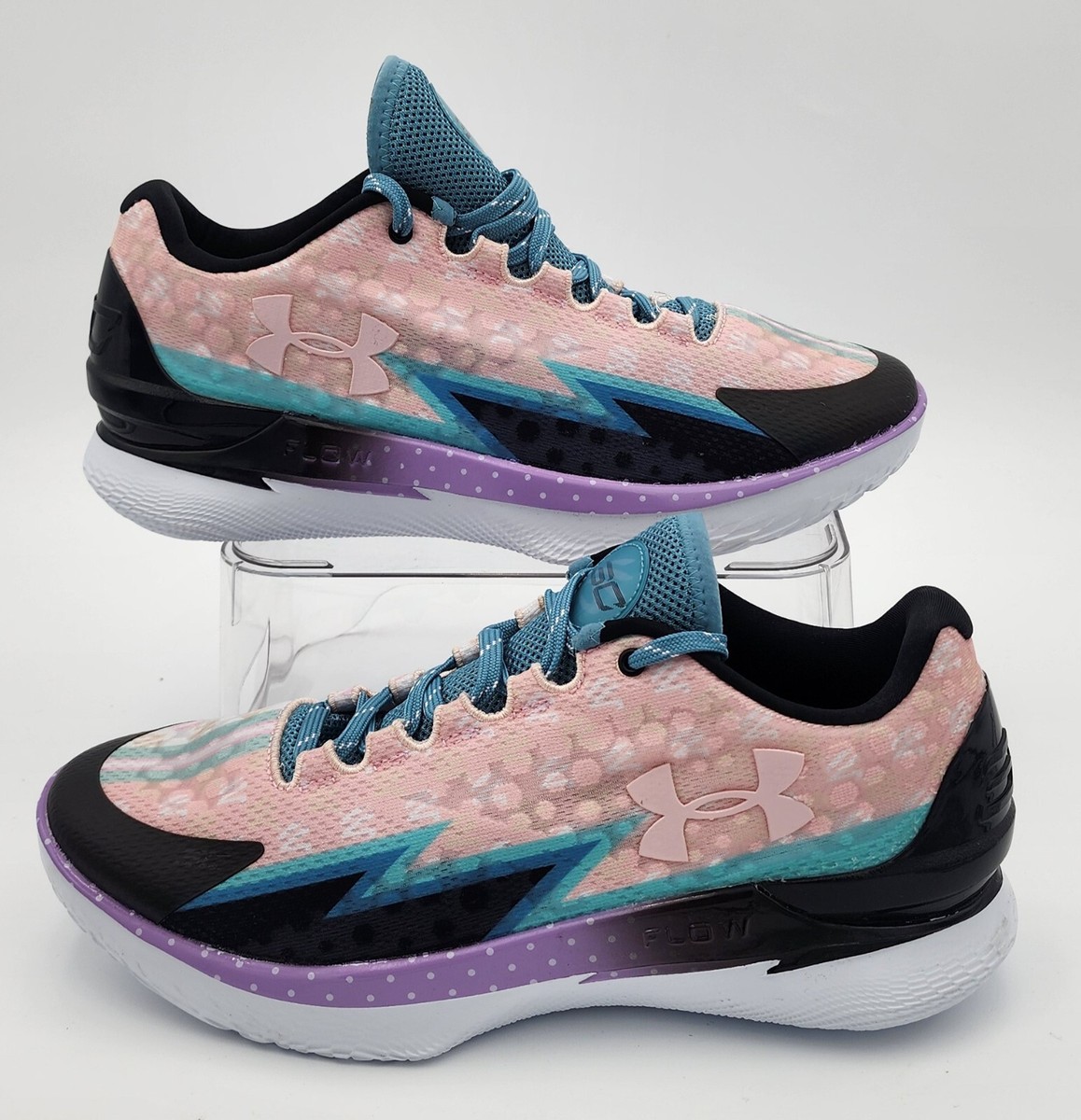 Under Armour Curry 1 Low Flo Tro Basketball shoes, pink sugar