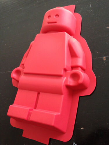 Large Man Minifigure Silicone Jelly Cake Soap Pan Baking Tray Mold Mould Party - Picture 1 of 2