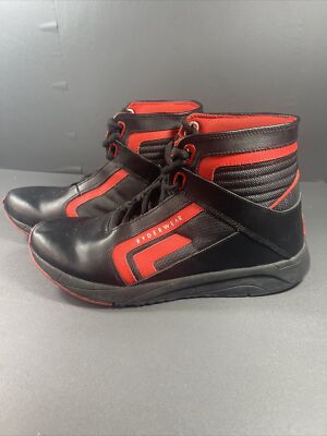 Ryderwear Flylyte Lifting Shoes Mens US 8 EU 41 Black/Red Premium Action Leather