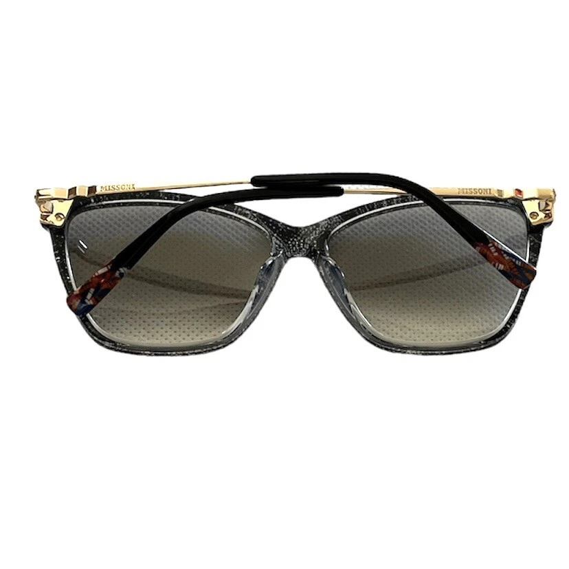 NUEVO Missoni Mujer 56mm Ojo de Gato Gafas de Sol MIS 0003/S 807 Negro Sexy Vacaciones Foto 4 de 4