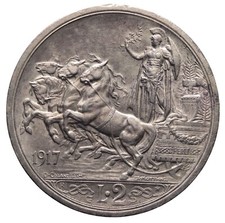 DN - Regno d'Italia - 2 lire 1917 - NC - Vittorio Emanuele III - 10233