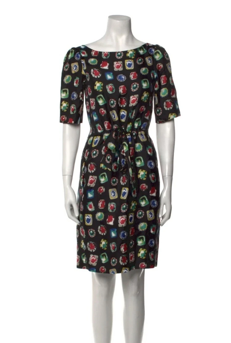 Moschino Gemma Nero Abito Gioiellato UK 6 8Blair Waldorf Gossip Ragazza Taglia S