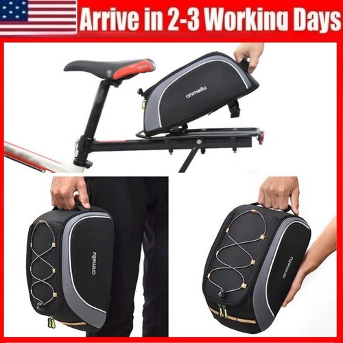 Bike Rear Seat Cargo Bag Bicycle Rack Trunk Pannier Commuter Luggage Carrier Bag