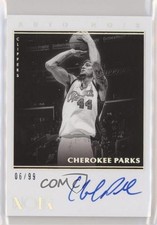 2019-20 Panini Noir Black and White 6/99 Cherokee Parks #NBW-CPK Auto f2s