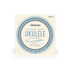 D'Addario EJ88T-6 Nyltech 6-String Tenor Ukulele Strings 026-024-030-036-018-026