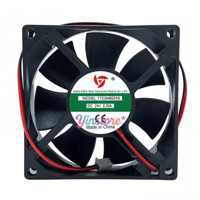 1 Pc. New YTD248025S Cooling Fan 8025 DC24V 0.30A 8CM 2Pin