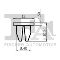 Fa1 Clip, Zier-/Schutzleiste 89-60006.5 FüR KIA