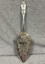 Vintage Silverplate “Merry Christmas” Cake Server International Silver Co.