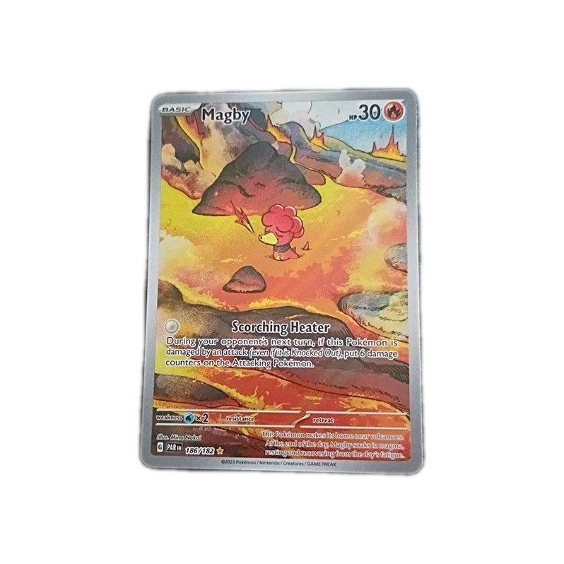 Magby 186/182 Paradox Rift Illustration Rare Holo NM