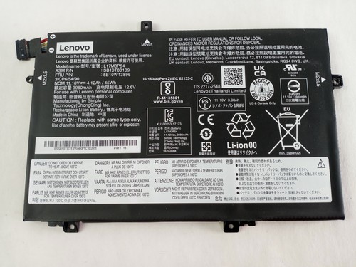 Lenovo ThinkPad L15 4120 mAh 3-Zellen 11,10 V Laptop-Akku 5B10W13896