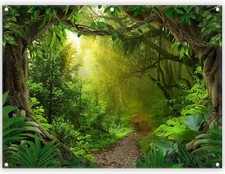 8x6ft Jungle Forest Photography Backdrop Tropical Rainforest Natural Scenery