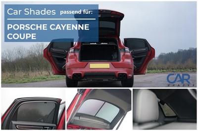 Sonnenschutz für Porsche Cayenne Coupé BJ. 2019-26, Blenden hinten + Heckscheibe