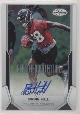 2017 Certified Potential Signatures 86/99 Brian Hill #CPS-BHI Rookie Auto RC 6p0