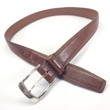 Brighton Belt 34 Full Grain Glove Leather Brown USA Made Vtg M10385