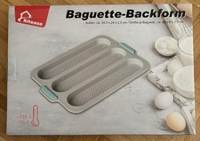 Kitease - Baguette Backblech 3 Mulden mit Antihaftbeschichtung +250°C -40°C