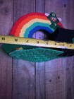 Saint Patrick's Day Leprechaun Hand Made Rainbow Vintage MCM 1980s Tissue Box — photo 3
