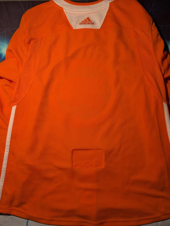 NHL Adidas Indo Philadelphia Flyers Practice Orange Hockey Jersey, Size 50 - Image 2 of 4