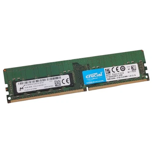 Crucial Micron 16GB 2Rx8 PC4-2133P-E UDIMM ECC RAM DDR4-2133 CT16G4WFD8213