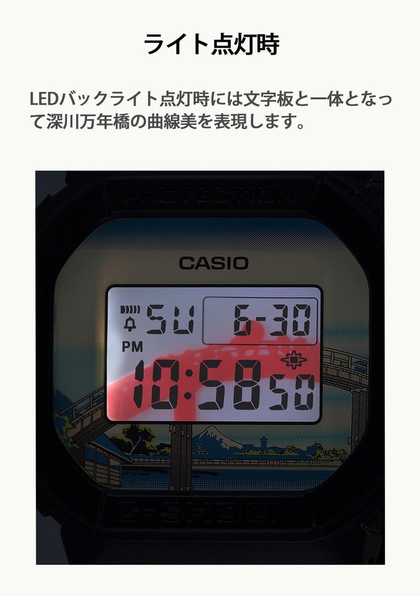 CASIO G-SHOCK DW-5600KHFM25-1JR Hokusai Katsushika Fukagawa GTR