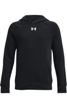Under Armour boys Black Rival Fleece Hoodie Size YL