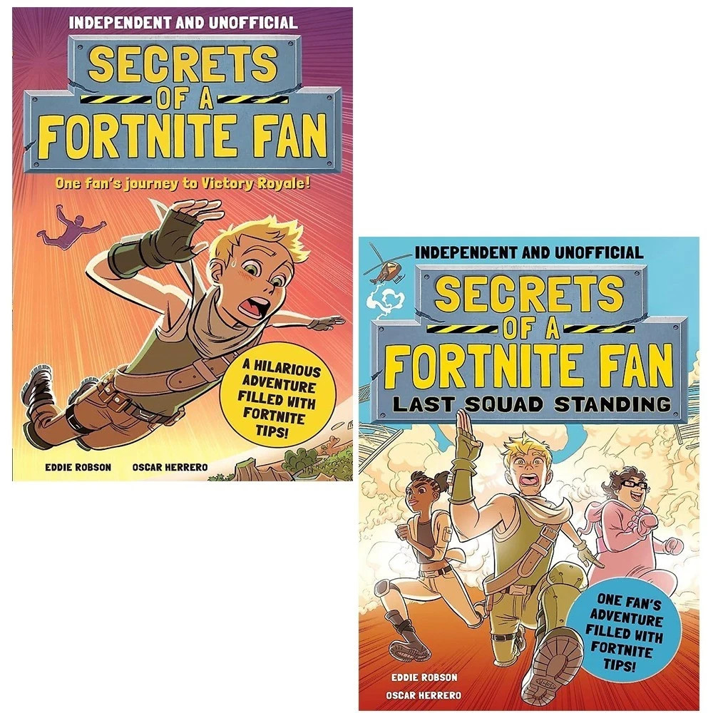 Secrets of a Fortnite Fan Series 1-2 Collection 2 Books Set by Eddie Robson