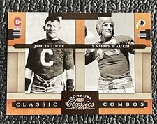 🔥JIM THORPE SAMMY BAUGH 2008 DC CLASSIC COMBOS GOLD #'d /100!🔥REDSKINS!