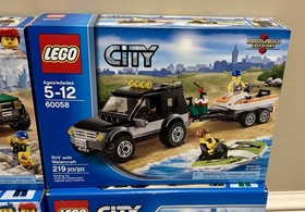 Four LEGO City Catamaran ATV Off Roader SUV Set Lot 60058 60115 60148 60149 NIB