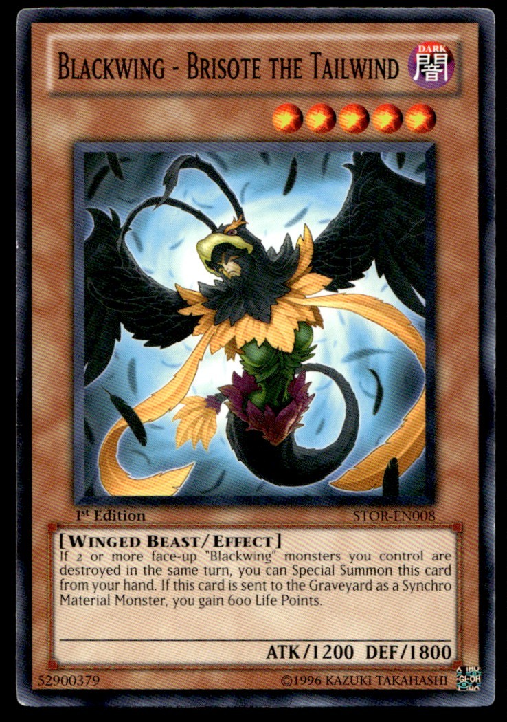 Blackwing - Brisote the Tailwind - STOR-EN008 - 1st Edition - YuGiOh 