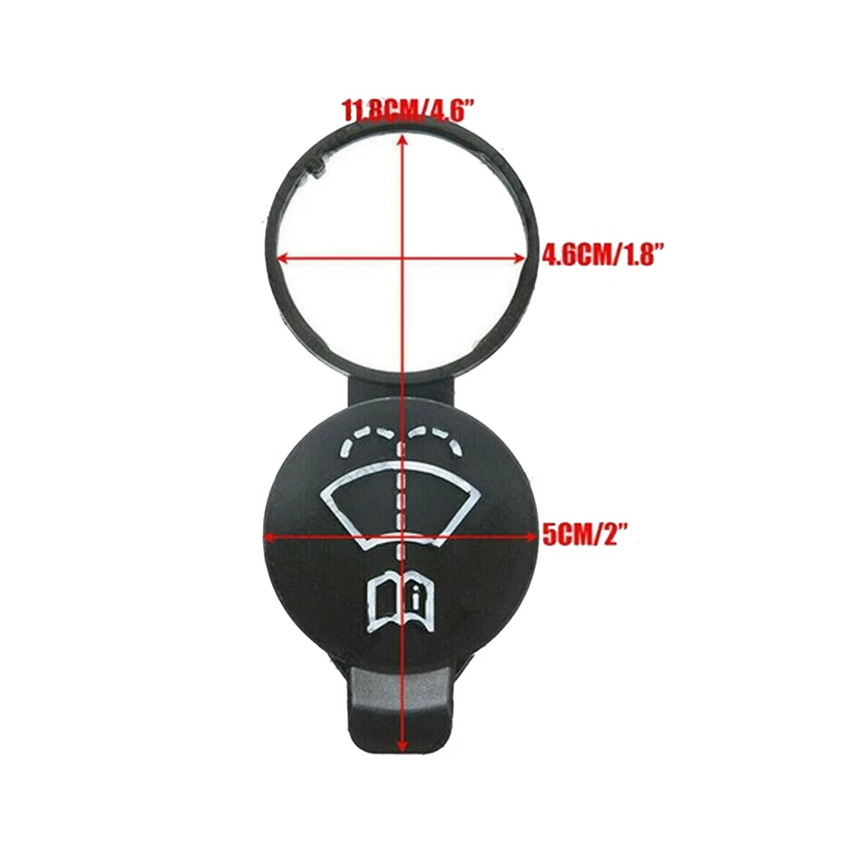 Windshield Wiper Washer Fluid Reservoir Bottle Cap Cover For Chevrolet 13227300 - Image 3 of 4