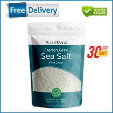 Viva Doria Sel Gris French Light Grey Sea Salt, 1.5 lb (24 oz)