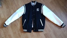 Karl Kani College Jacke, Black/White Striped, Gr.S (Neu, Ohne Etikett)