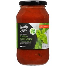 Simply Wize-Pasta Sauce Basilico 500g 11200m Gluten Free Other Vitamins