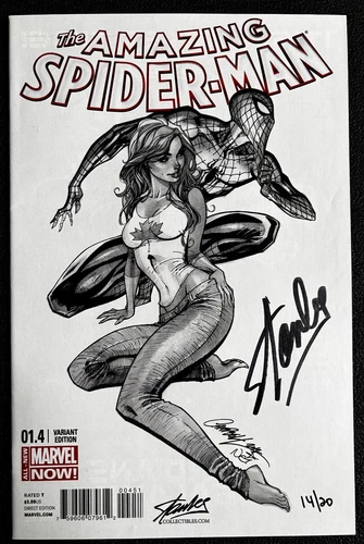 Amazing Spider-Man #1.4 2014 Toronto Fan Expo Signed Stan Lee Collectibles NM