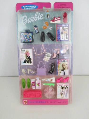 Vintage 2000 Mattel Barbie Accessory Bonanza Fun Accessories Fashion Avenue NEW