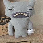 Fuggler Funny Ugly Monster Gray Plush Stuffed Toy w/ Box & Adopt Cert  — photo 2