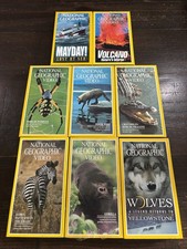 Vintage National Geographic Video Tapes Lot Of 8 VHS Tapes Various Subjects