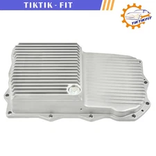 Silver Brushed Aluminum Transmission Pan W/ Filter for 13-22 Ram 1500/Challenger
