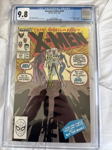 UNCANNY X-MEN #244 (Marvel Comics, 1989) CGC Graded 9.8  ~WHITE Pages