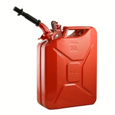 Wavian 5 Gallon 20 Liter AUTHENTIC Jerry Can Leakproof Spout Red Steel Gas Can