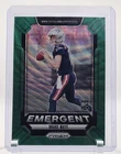2024 Panini Prizm - Emergent Drake Maye #4 Green Wave Prizm (RC)