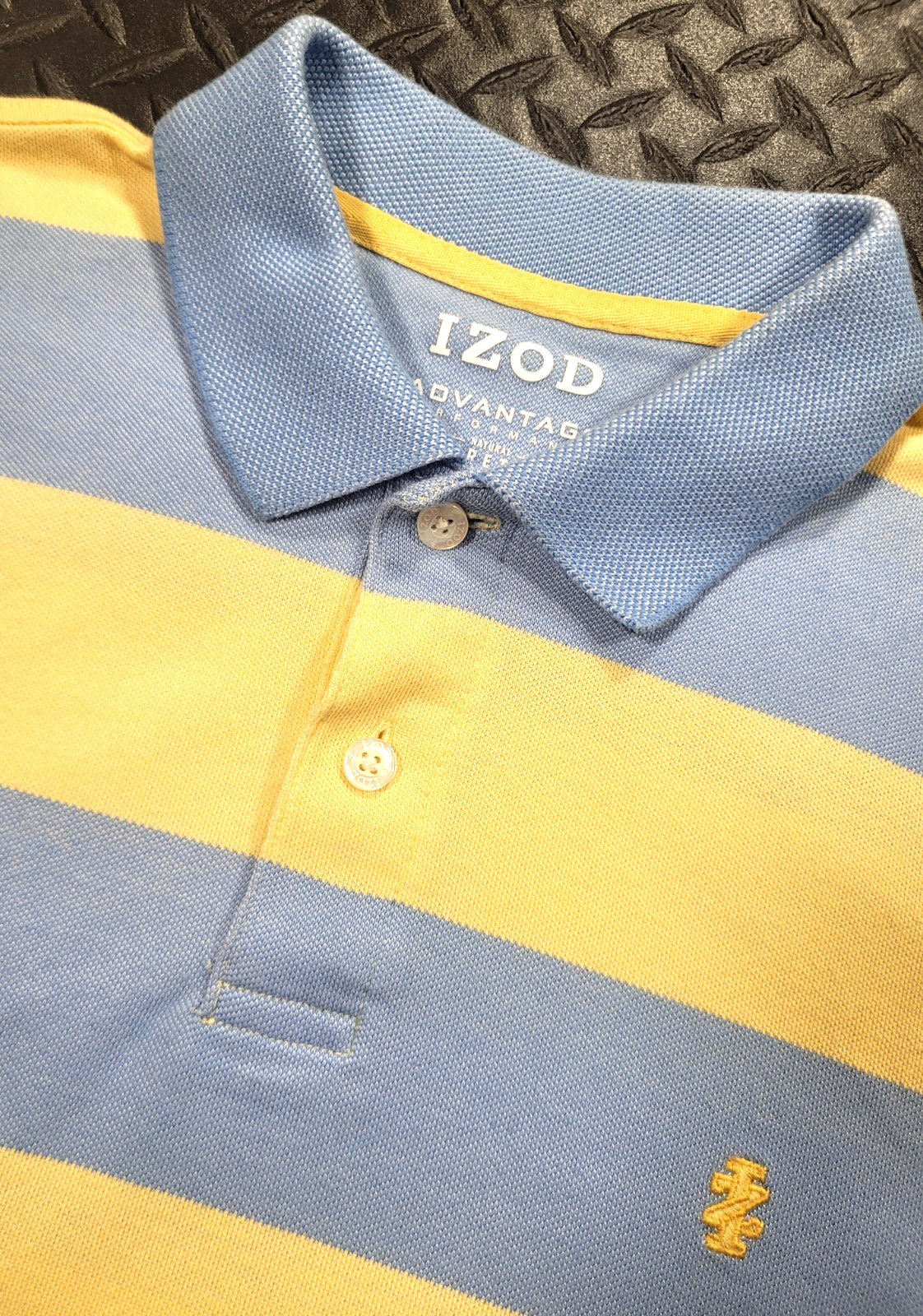 IZOD Advantage Polo Shirt Men Performance Natural Stretch Golf Size Large