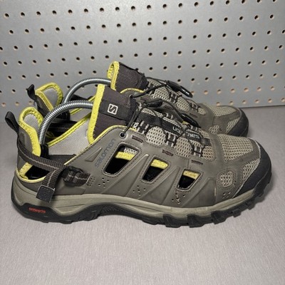 Salomon Evasion Cabrio Sandals Mens Sz 12 Green Water Hiking Shoes Outdoor