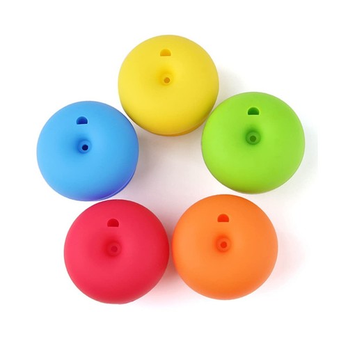 Silikon Schnabelstrohhalm Becher Deckel für Kleinkinder Babys (5er Pack) - 5 Trinkst... - Bild 7 von 7