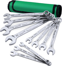 Premium 11-Piece SAE Wrench Set 5/16" to 3/4" with Convenient Pouch
